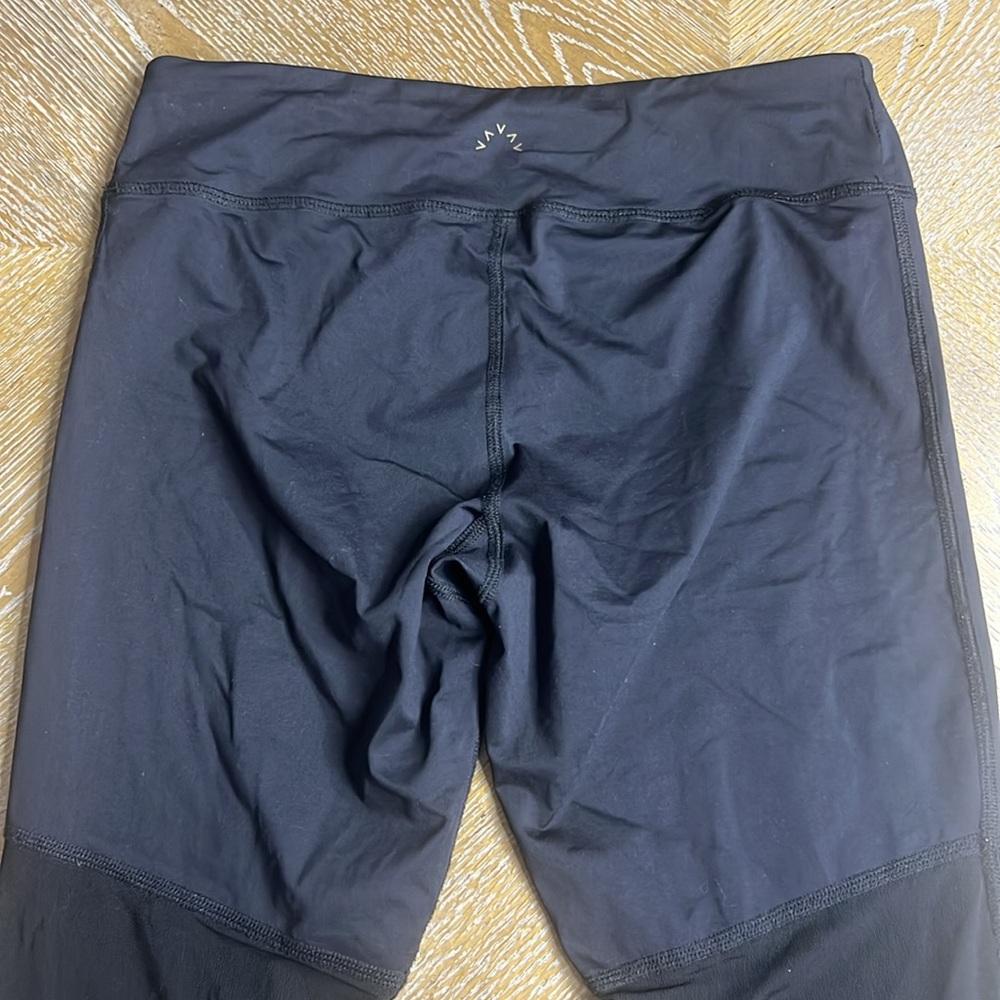 VARLEY Black Crop Mesh Leggings S - Picture 5 of 8
